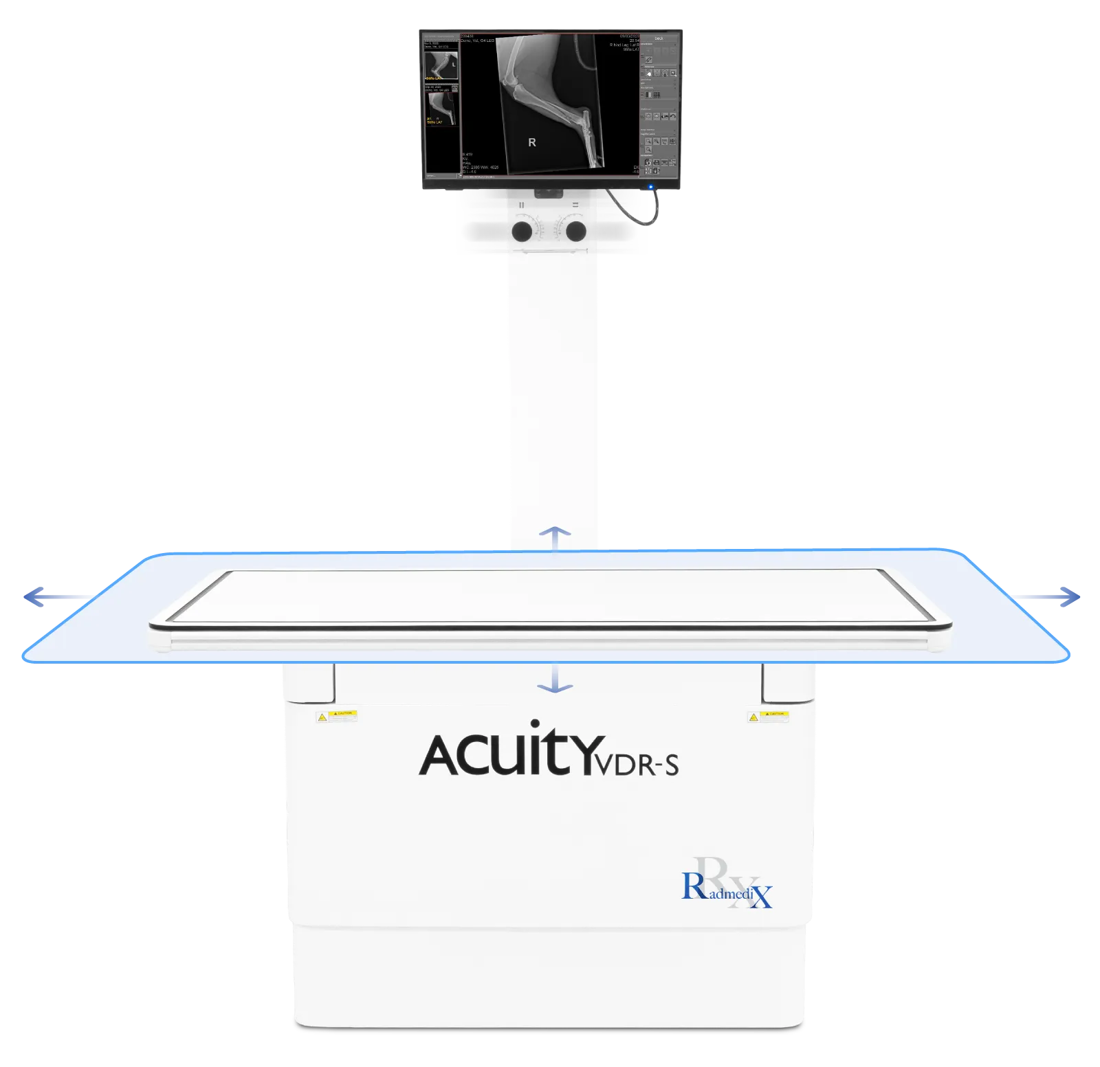 Acuity VDR-S Veterinary X-Ray Machine - Floating Table Graphic