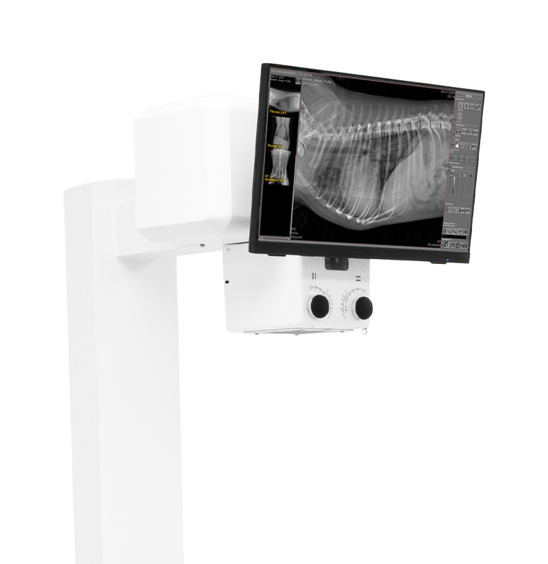 Acuity VDR-S Veterinary X-Ray Machine Touchscreen